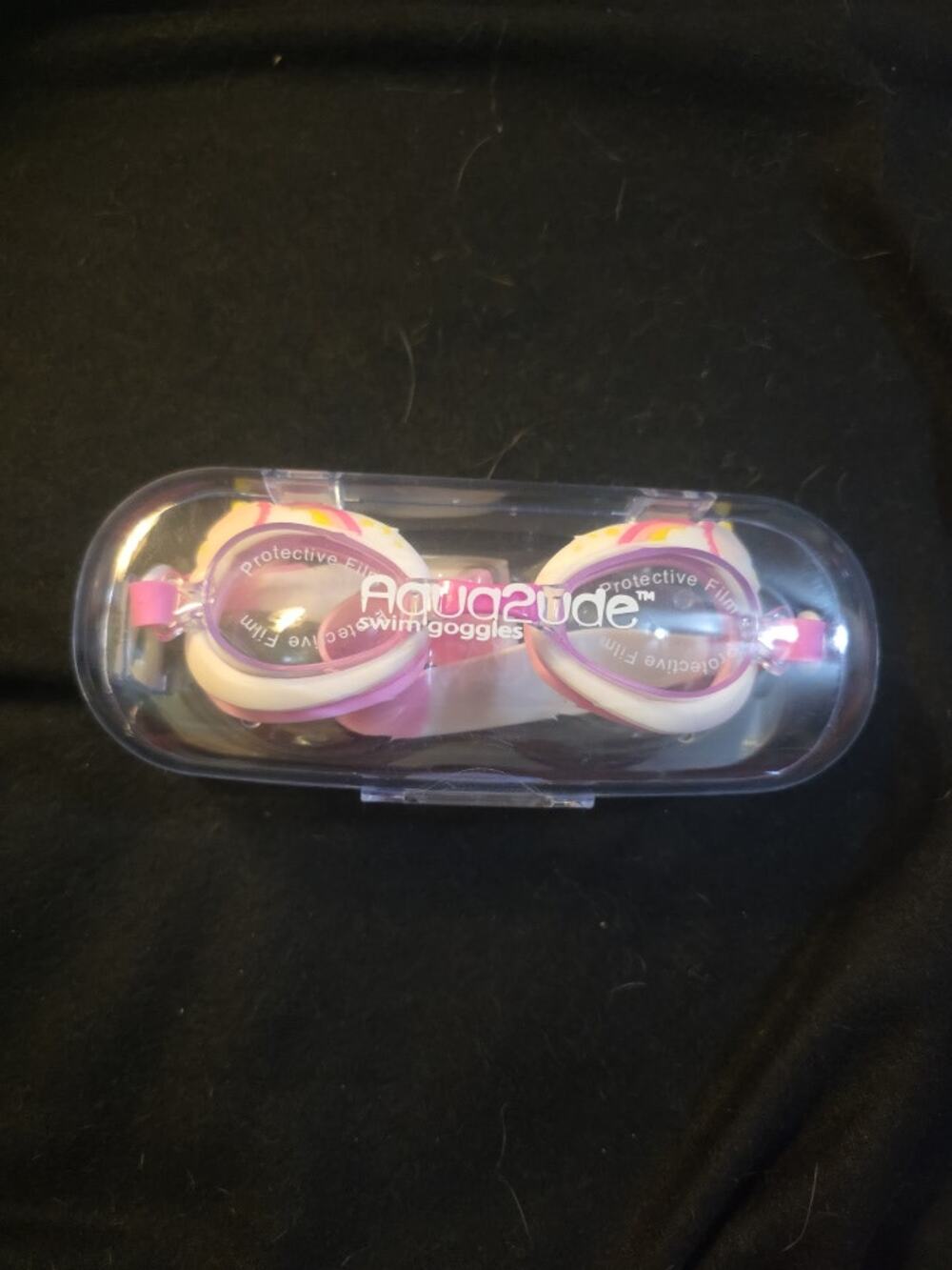 Aqua2ude Pink Yellow Unicorn Girls Goggles Adjustable